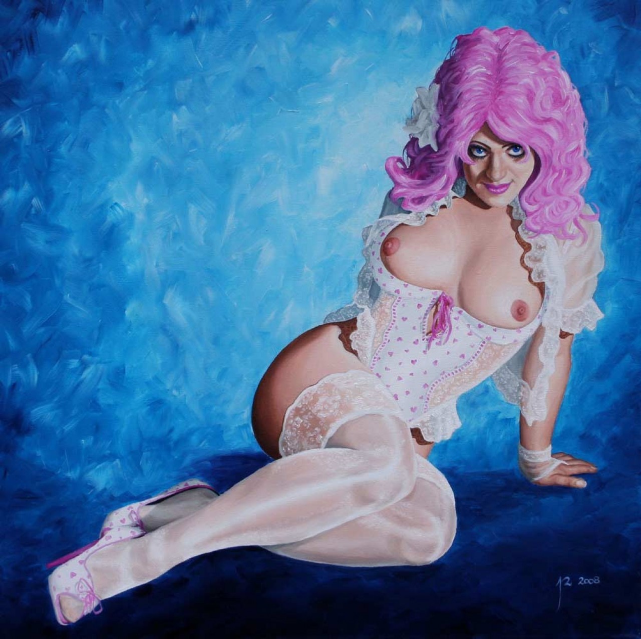 Valentine - Oils on canvas, 60 x 60 cm, 2008.